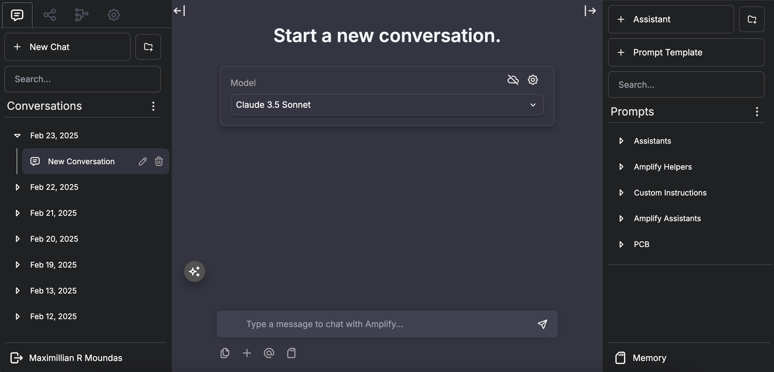 Amplify Platform Screenshot